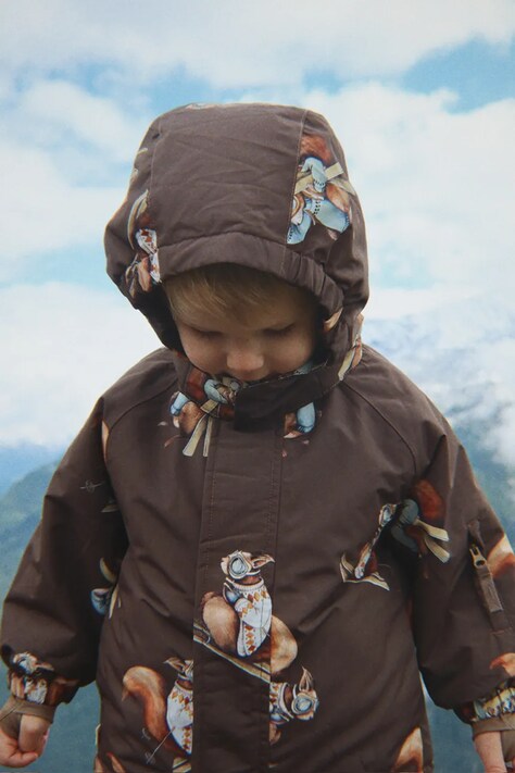 Konges Sløjd Kurtka dziecięca MISMOU JACKET brązowa KS105742
