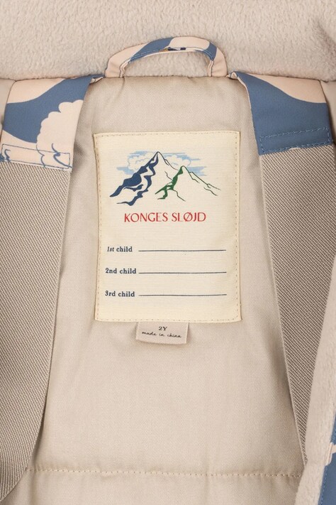 Konges Sløjd Kurtka dziecięca MISMOU FRILL JACKET niebieska KS105741
