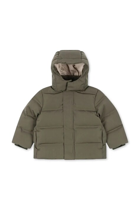 Konges Sløjd Geacă cu puf pentru copii MAGNUM DOWN JACKET SOLID GRS verde KS105740