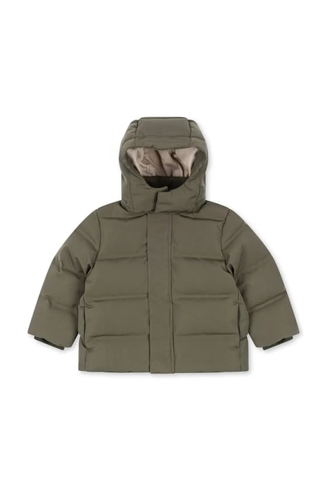 Konges Sløjd Geacă cu puf pentru copii MAGNUM DOWN JACKET SOLID GRS verde KS105740