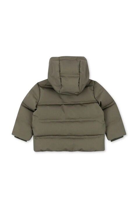 Konges Sløjd Kurtka puchowa dziecięca MAGNUM DOWN JACKET SOLID GRS zielona KS105740
