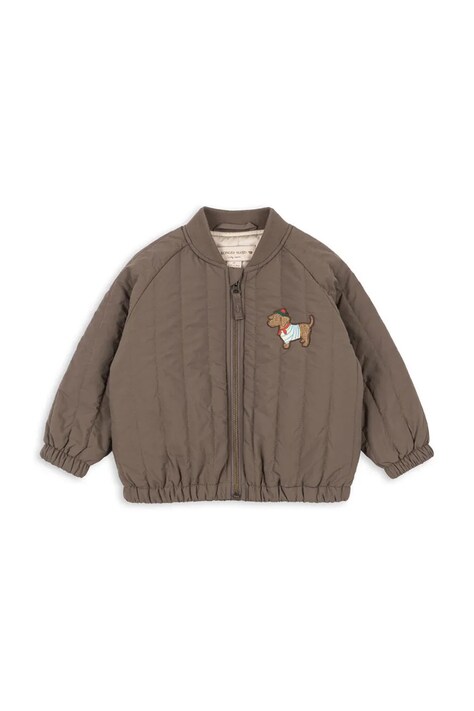 Konges Sløjd Bomber jakna za djecu JUNO TERRY BOMBER JACKET smeđa KS105734