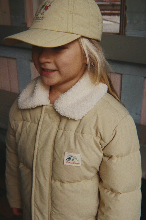 Konges Sløjd Prošivena jakna za djecu ALPI COLLAR JACKET GRS bež KS105680