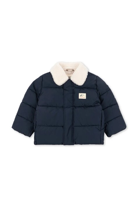 Konges Sløjd Prešívaná bunda detská ALPI COLLAR JACKET GRS tmavomodrá KS105680