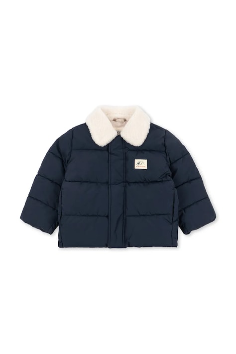 Konges Sløjd Prešívaná bunda detská ALPI COLLAR JACKET GRS tmavomodrá KS105680