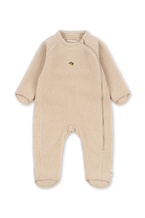 Konges Sløjd kombinezon za djecu s flisom SAFA ONESIE GRS bež KS105769