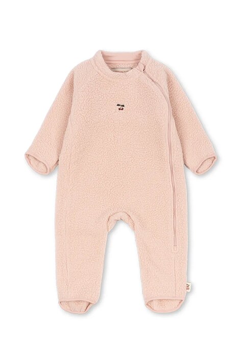 Konges Sløjd overal detský flísový SAFA ONESIE GRS ružový KS105769
