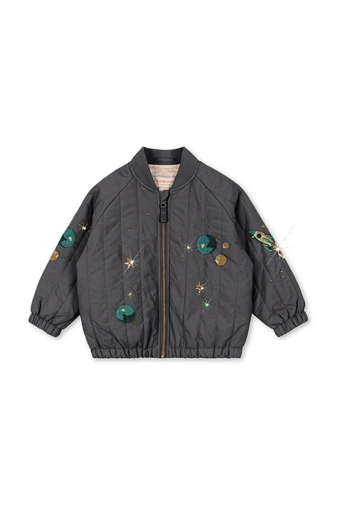 Konges Sløjd bomber παιδικό JUNO SEQUIN BOMBER JACKET γκρί KS105733