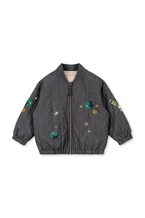 Konges Sløjd bomber παιδικό JUNO SEQUIN BOMBER JACKET γκρί KS105733