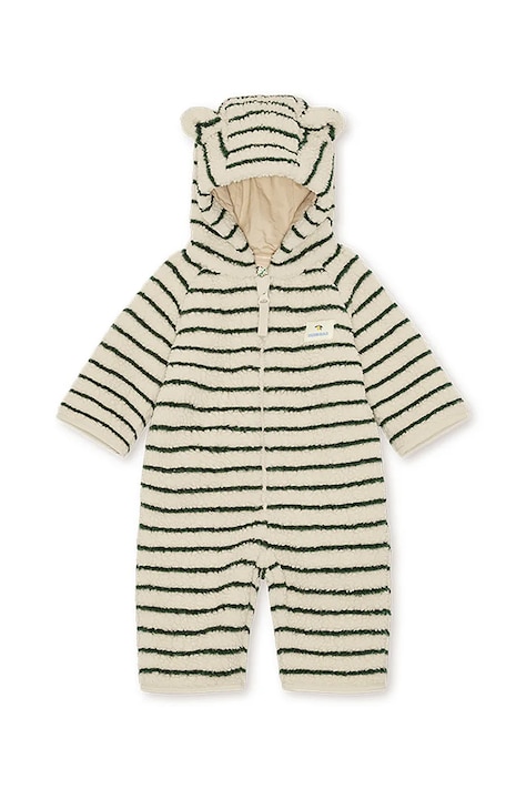 Konges Sløjd overal detský flísový JODY TEDDY ONESIE GRS béžový KS105721