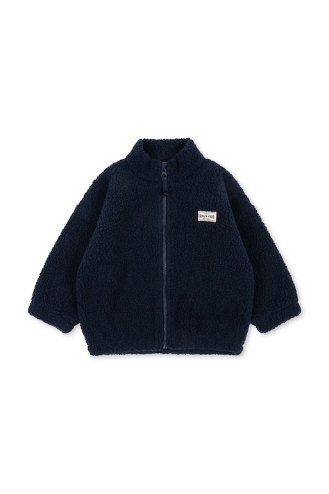 Konges Sløjd bunda detská flísová JODY SOLID TEDDY JACKET GRS tmavomodrá KS105715
