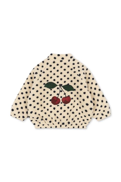 Konges Sløjd куртка дитяча флісова JODY EMBROIDERY TEDDY JACKET GRS — фото 3