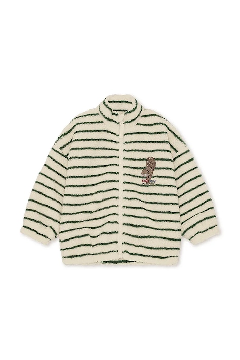 Konges Sløjd bunda detská flísová JODY EMBROIDERY TEDDY JACKET GRS béžová KS105712