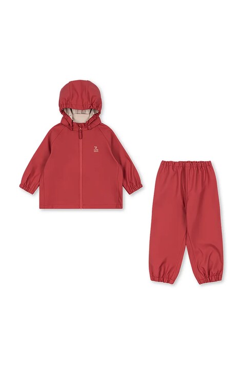 Konges Sløjd σετ αδιάβροχο παιδικό PLAINY RAIN SET ροζ KS105633
