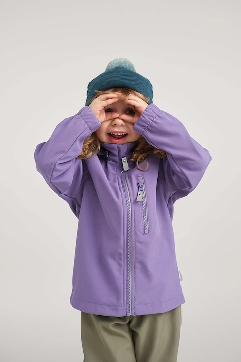 Reima kurtka softshell dziecięca Vantti fioletowa 5100009C