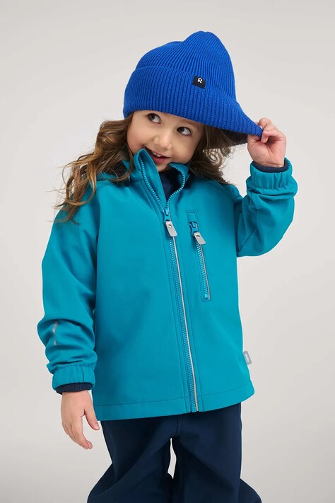 Reima kurtka softshell dziecięca Vantti turkusowa 5100009C