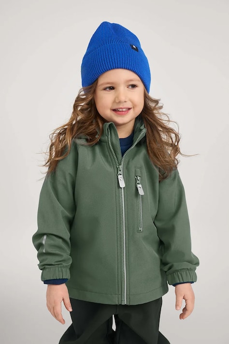 Reima kurtka softshell dziecięca Vantti zielona 5100009C