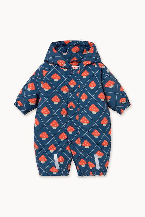 Tinycottons Kombinezon zimowy niemowlęcy MUSHROOMS SNOW ONE-PIECE granatowy AW26-008