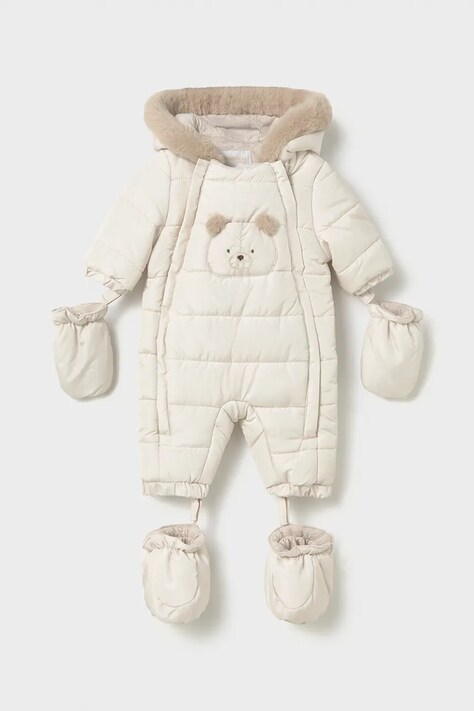 Mayoral Newborn kombinezon niemowlęcy beżowy 2602