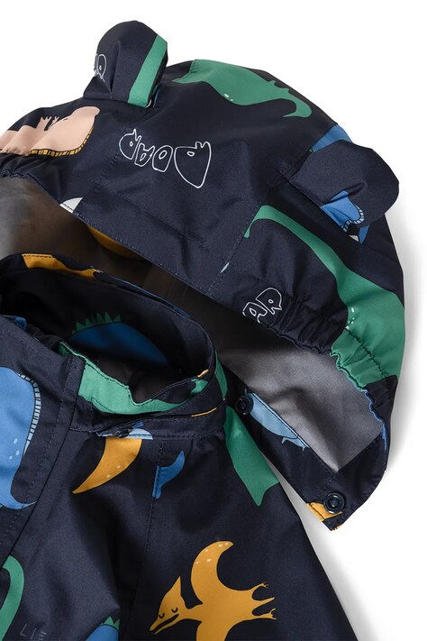 Liewood Kurtka przeciwdeszczowa dziecięca Manu Rainwear Set granatowa LW19910