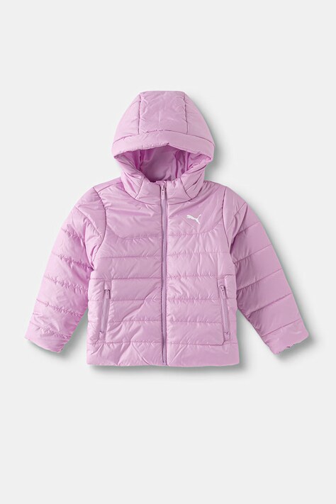 Puma krótka kurtka dziecięca ESS Hooded Padded Jacket różowa 694744