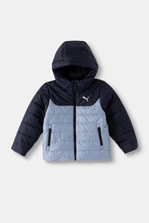 Puma krótka kurtka dziecięca ESS Hooded Padded Jacket granatowa 694744
