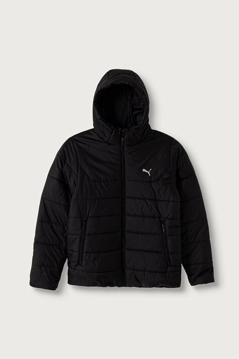 Puma καπιτονέ μπουφάν παιδικό ESS Hooded Padded Jacket μαύρο 685226