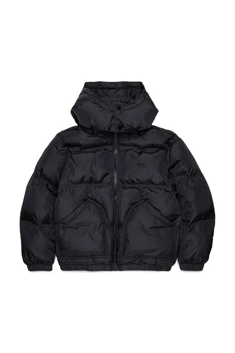 Diesel Πουπουλένιο μπουφάν παιδικό JRIVON JACKET μαύρο J03025