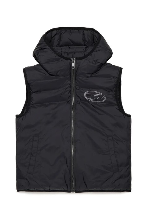 Diesel bezrękawnik z kapturem dziecięcy JOSIP JACKET czarny J02883