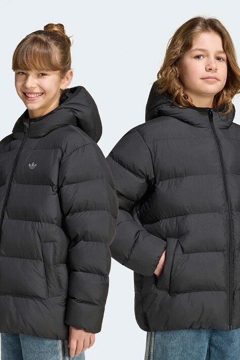 adidas Originals prošivena jakna za djecu crna KS1722