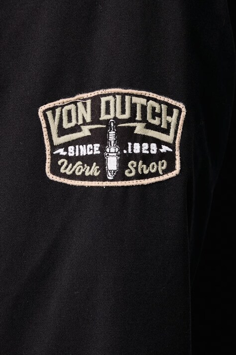 Von Dutch куртка чоловіча бавовняна — AW26-KUM00L, чорний — фото 6
