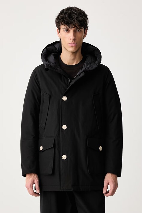 Woolrich CFWOOU0483MBUT0001 kurtka puchowa z bawełną męska czarna Arctic Parka