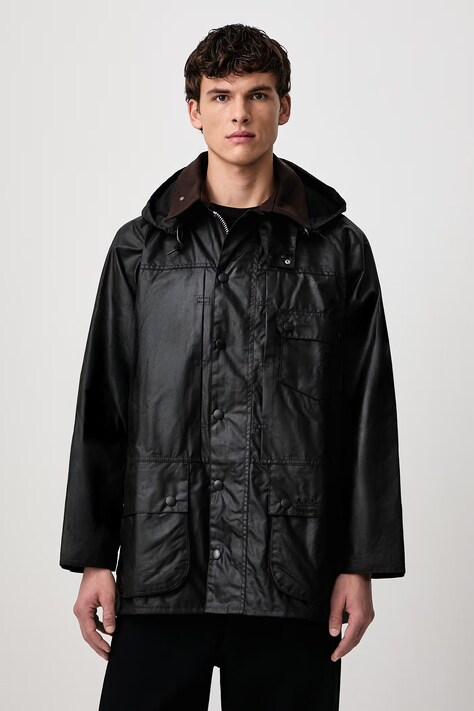 Barbour X A.P.C. kurtka woskowana męska zielona MWX2618SG91