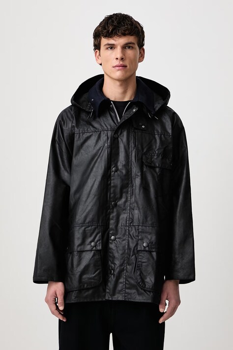 Barbour X A.P.C. kurtka woskowana męska granatowa MWX2618NY91