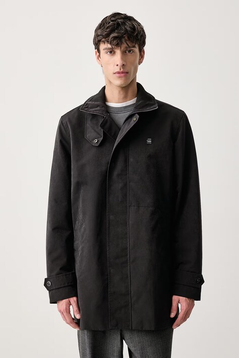 G-Star Kurtka męska Garber Trench unpadded czarna D26925-C408