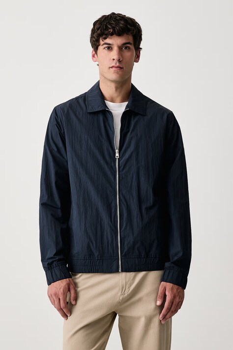 U.S. Polo Assn. Kurtka przejściowa męska Zip Through Bomber granatowa MUP4691