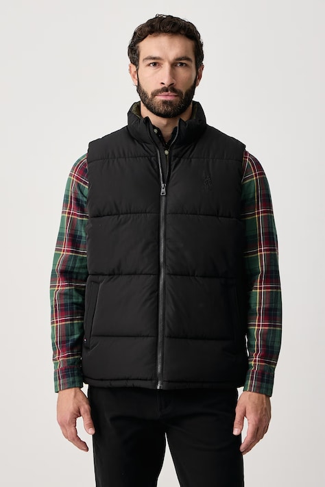 U.S. Polo Assn. Bezrękawnik męski Wide Baffle Gilet czarny MUP3779