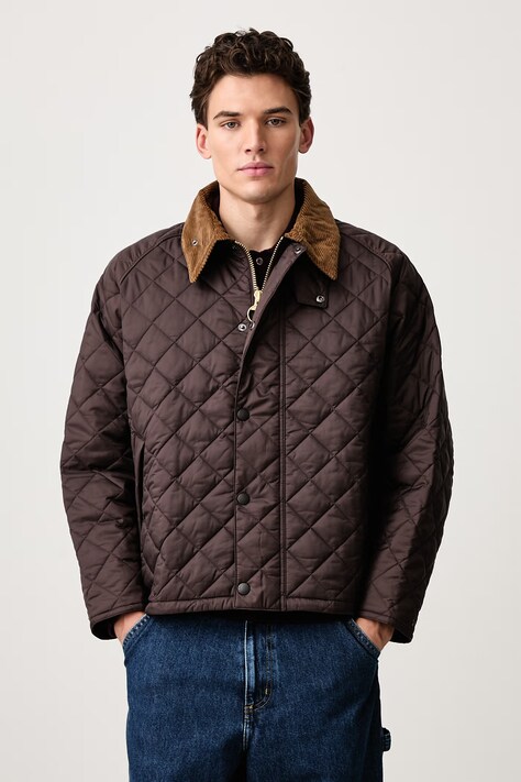 Barbour Transport kurtka pikowana męska brązowa MQU1796BR51