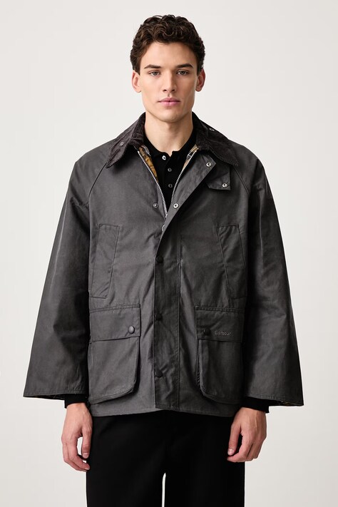 Barbour Kurtka przejściowa bawełniana męska szara MWX1679GY93