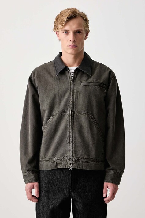 rag & bone Kurtka przejściowa męska bawełniana zielona RX1826F2KKA
