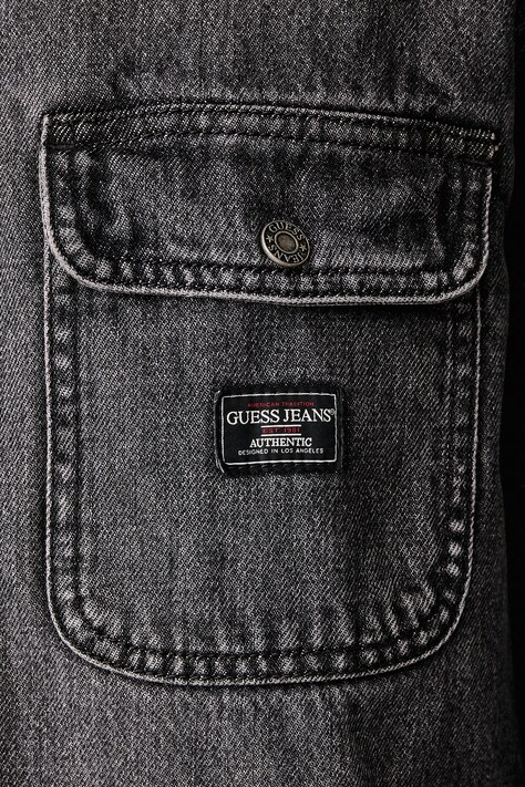 Guess Jeans джинсова куртка чоловіча — AW26-KUMYZ6, сірий — фото 5