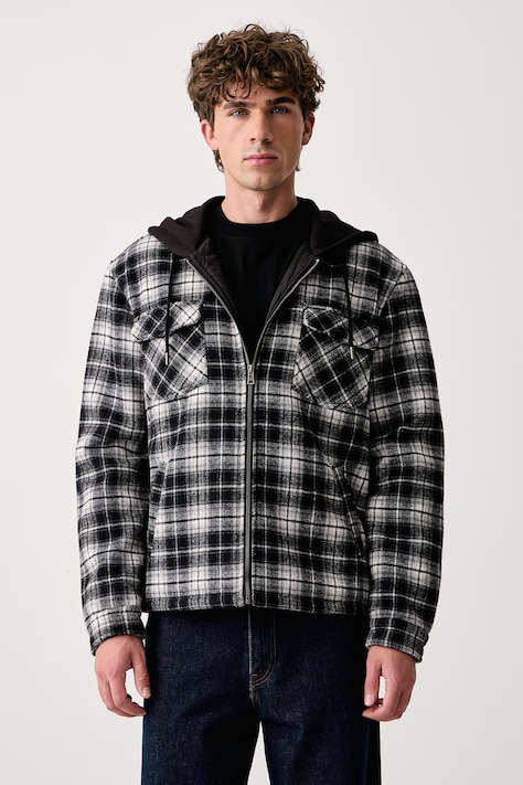 Guess Jeans Куртка-рубашка мужская с вискозой чёрная M6BL81 W5760