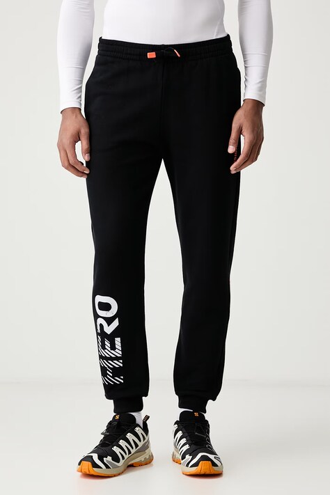 Rossignol Spodnie dresowe męskie bawełniane HERO czarne regular waist RLPMP10