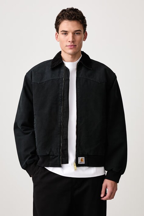 Carhartt WIP OG Santa Fe kurtka bawełniana męska czarna I037056.00E4O