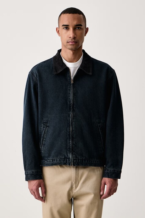 Levi's Bunda dámska bavlnená CASTRO FULL ZIP LINED tmavomodrá 007WJ
