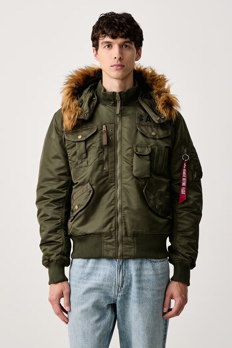 Alpha Industries Bomberka męska Aviation Jackets Deflector zielona 113144