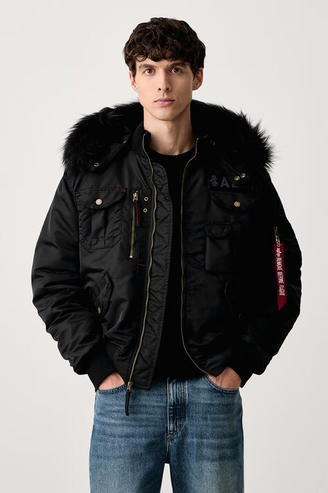 Alpha Industries Bomberka męska Aviation Jackets Deflector czarna 113144
