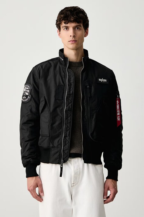 Alpha Industries Kurtka przejściowa męska Aviation Jackets Engine czarna 103101
