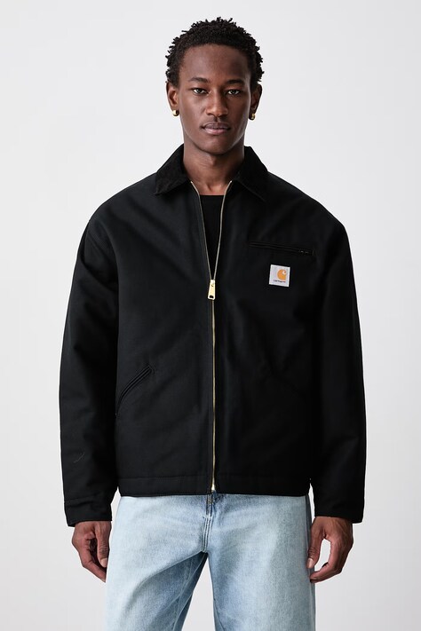 Carhartt WIP OG Detroit Jacket giacca corta in cotone da uomo nera I027358