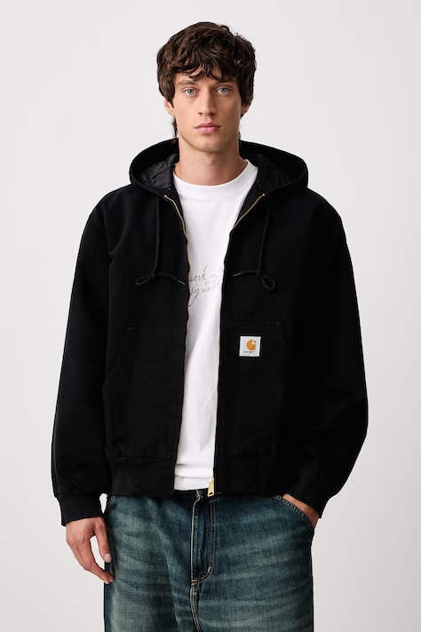 Carhartt WIP OG Active Jacket короткая куртка из хлопка для мужчин чёрная I037584